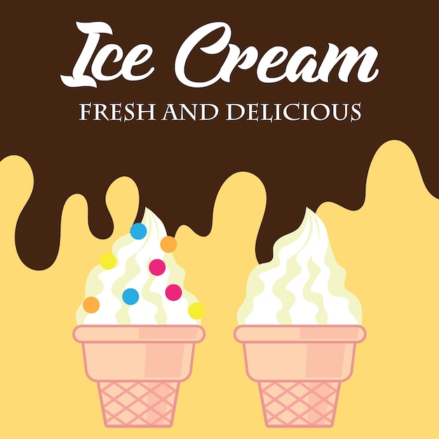 Banner de helado