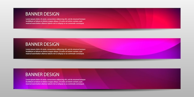banner con hermoso fondo geométrico. Ilustraciones vectoriales
