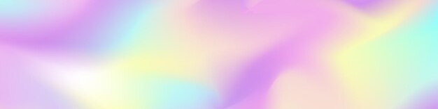 Banner de holografía estilo líquido multicolor