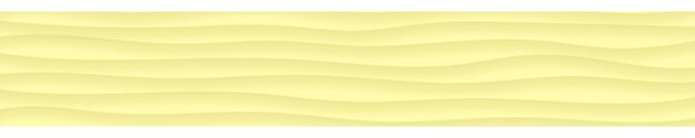 Banner horizontal abstracto de líneas onduladas con sombras en colores amarillo claro