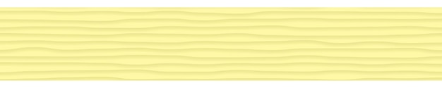 Banner horizontal abstracto de líneas onduladas con sombras en colores amarillo claro