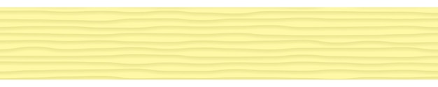 Banner horizontal abstracto de líneas onduladas con sombras en colores amarillo claro