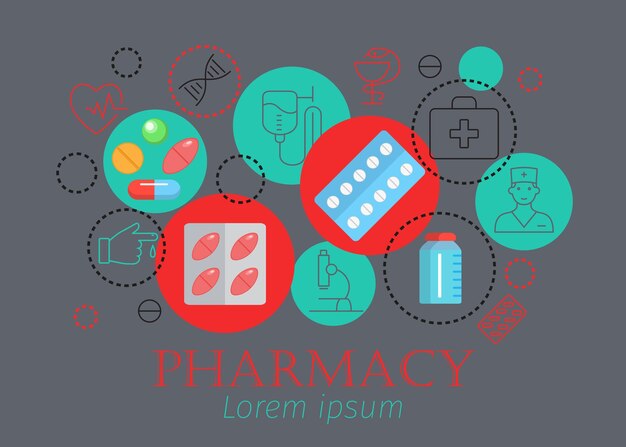 Banner horizontal de farmacia