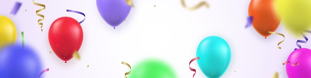 Banner horizontal largo festivo