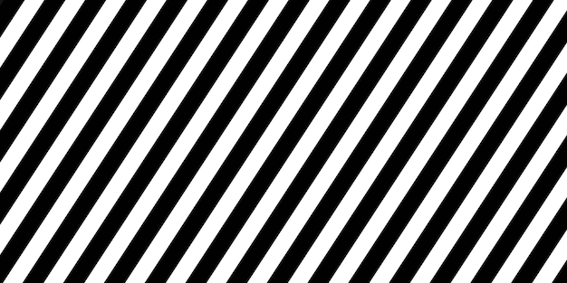 Vector banner horizontal líneas diagonales negras papel pintado a rayas