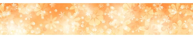 Vector banner horizontal de primavera de varias flores en colores amarillos