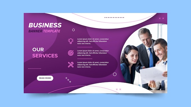 Banner horizontal para servicios empresariales.