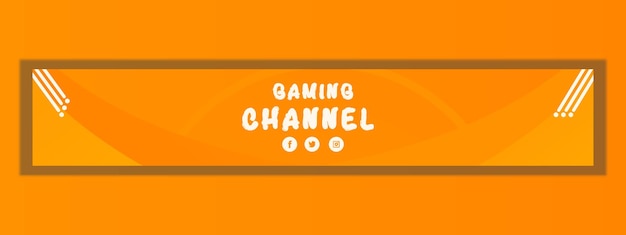 Banner horizontal de youtube degradado de vector libre