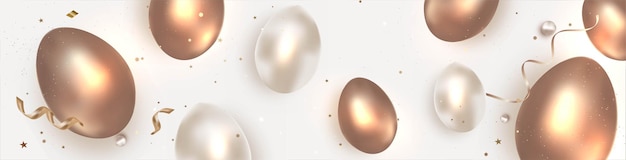 Banner de huevos de pascua