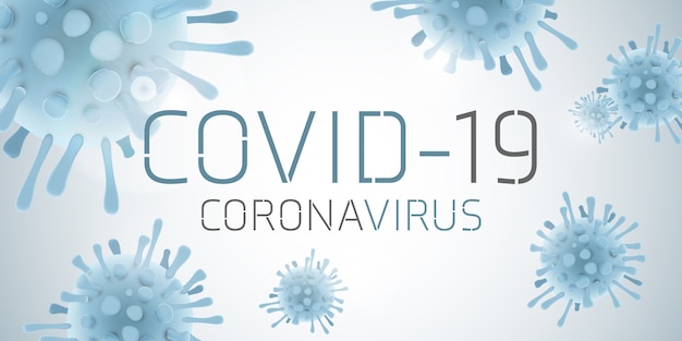 Banner de ilustración de Covid 19