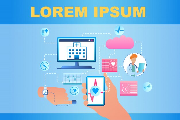 Banner ilustración Medical Cloud Service System