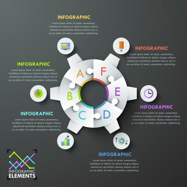 Banner infografía moderna opciones