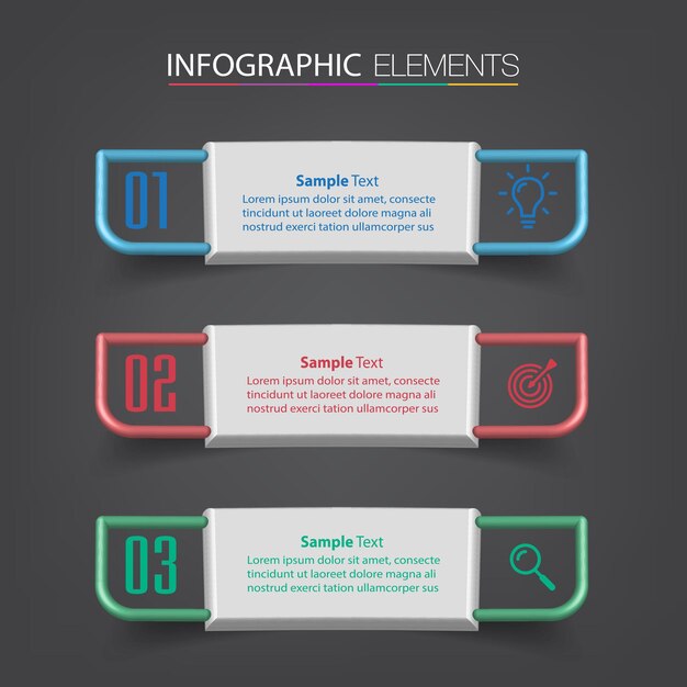 Banner de infografías de plantilla de cuadro de texto de línea de tiempo moderna