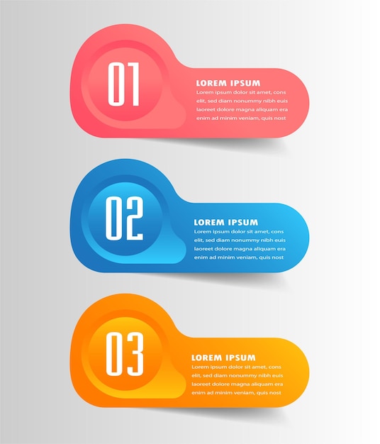 banner de infografías de plantilla de cuadro de texto moderno