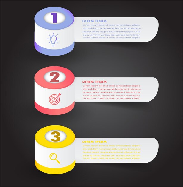 banner de infografías de plantilla de cuadro de texto moderno
