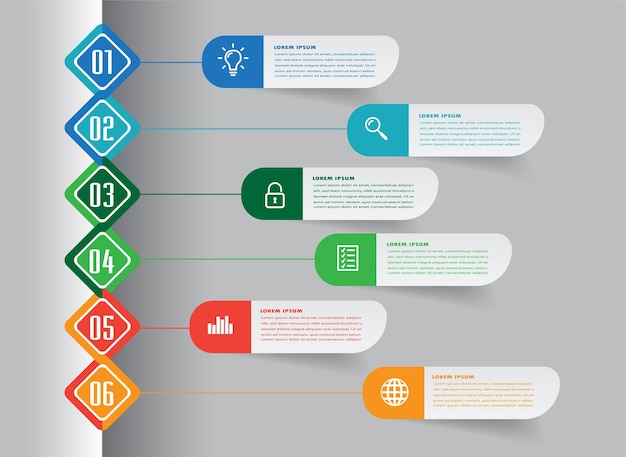 banner de infografías de plantilla de cuadro de texto moderno