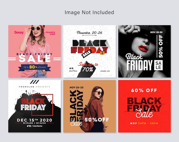 Banner de kit de refuerzo de Instagram de Black Friday