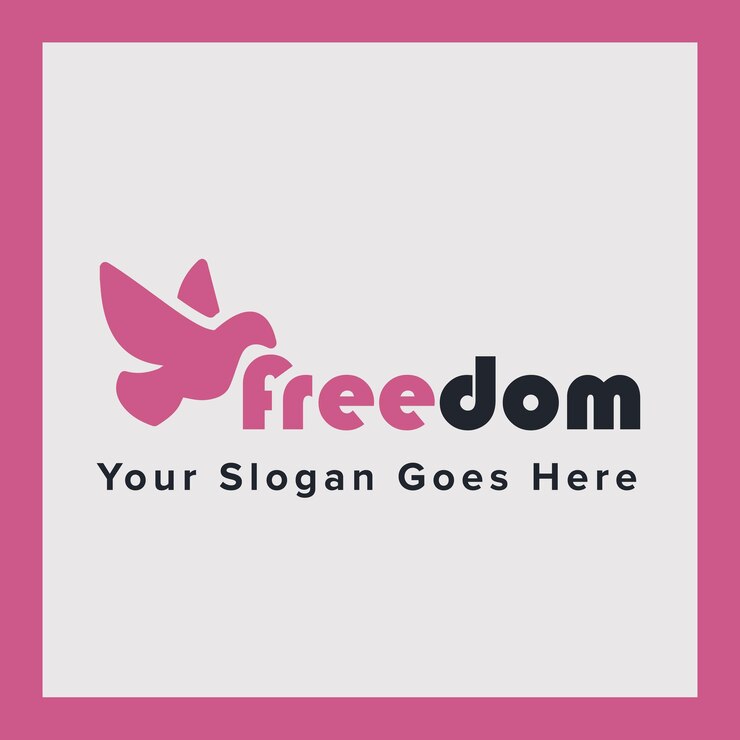 Vector banner de libertad para redes sociales.
