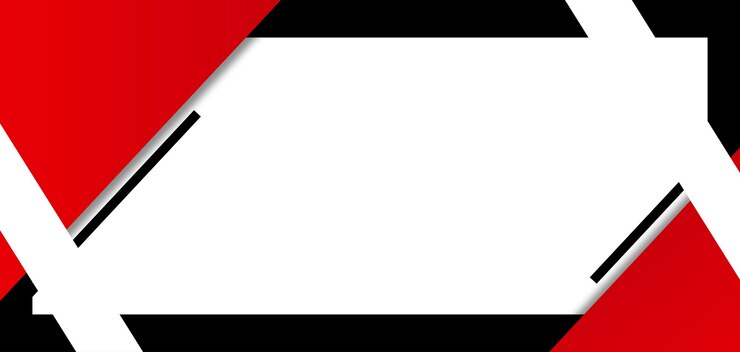 Vector banner de linkedin fondo rojo
