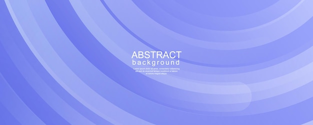 Banner minimalista con forma de círculo abstracto azul