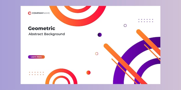 banner minimalista geométrico
