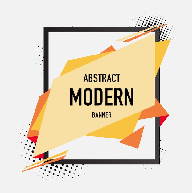 Vector banner moderno abstracto