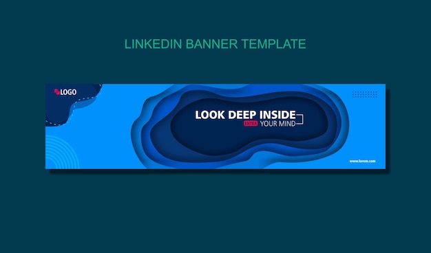 Banner moderno de linkedin