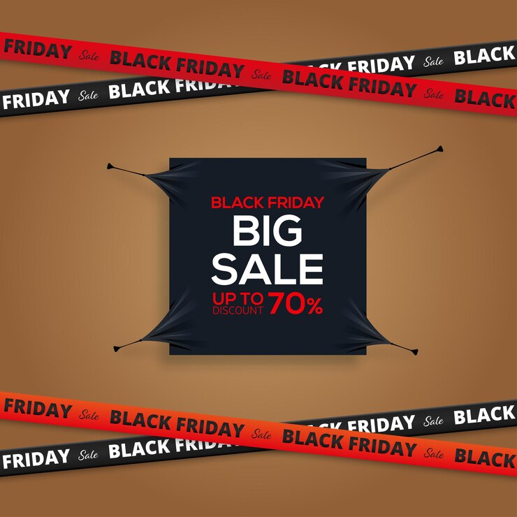 Banner moderno de venta de viernes negro con un diseño minimalista