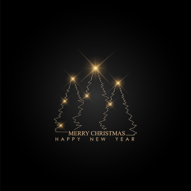 Banner de Navidad con adornos, ramas de pino. Ilustración de vector de año nuevo. vector