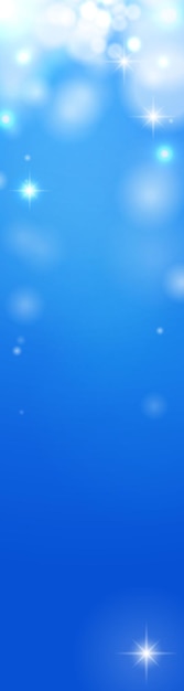 Vector banner navideño con fondo azul brillante con espacio para copiar