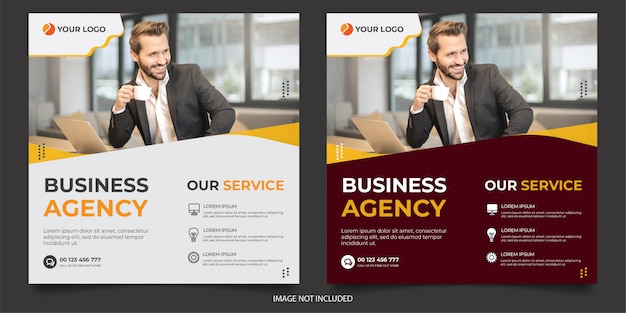 Vector banner de negocios corporativos premium