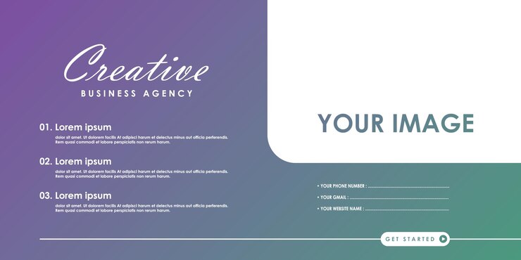 Vector banner de negocios creativos para plantilla de publicación de redes sociales agencia de negocios temática diseño de vector premium