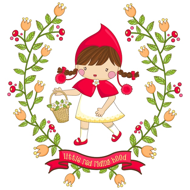 Banner de niña de las flores