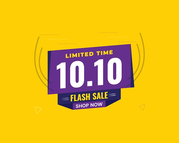 Banner de oferta especial de gran venta de día de compras en línea 1010