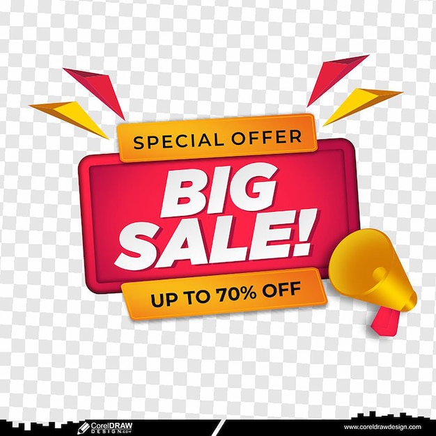 Banner de oferta especial de gran venta