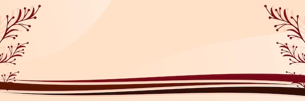 Banner de otoño vectorial con fondo de hoja de otoño en colores otoñales Plantilla para borde con hojas Espacio de copia para texto Diseño para encabezado de sitio web página de inicio banner cartel portada publicación social
