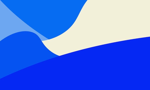 Banner de paisaje de diseño de plantilla de fondo azul y blanco abstracto de vector