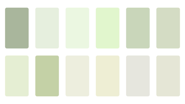 Banner de paleta de colores abstractos en el conjunto para el fondo de la aplicación