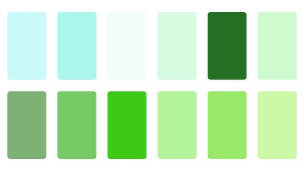 Banner de paleta de colores abstractos en el conjunto para el fondo de la aplicación