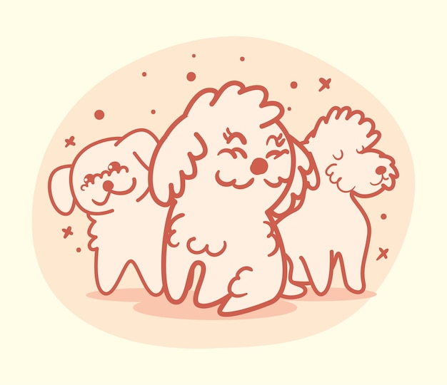 Banner con perros lindos