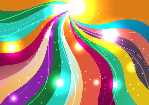 Banner de plantilla colorido con color gradiente Diseño con forma líquida