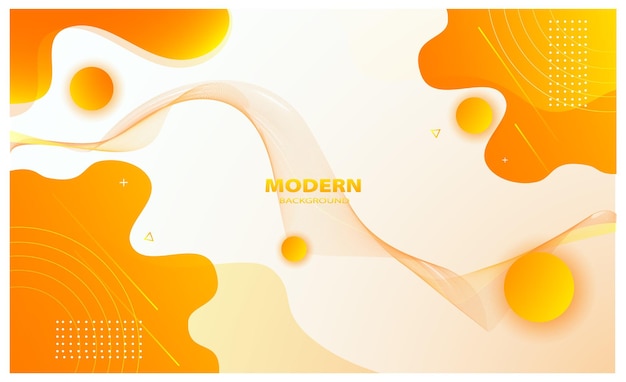 Banner de plantilla colorido degradado con diseño de color degradado con forma líquida