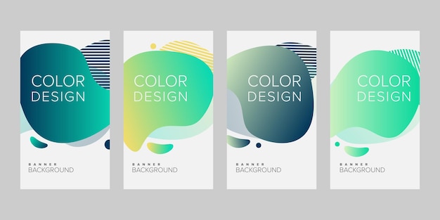 Banner de plantilla de diseño de vector de banner de fondo abstracto para impresión o banner web con colorido