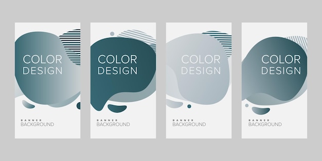 Banner de plantilla de diseño de vector de banner de fondo abstracto para impresión o banner web con colorido