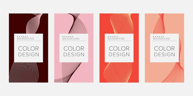 Banner de plantilla de diseño de vector de banner de fondo abstracto para impresión o banner web con colorido