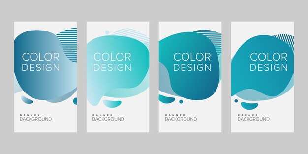 Banner de plantilla de diseño de vector de banner de fondo abstracto para impresión o banner web con colorido