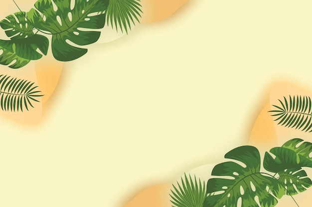 Banner Plantilla Verano Tropical