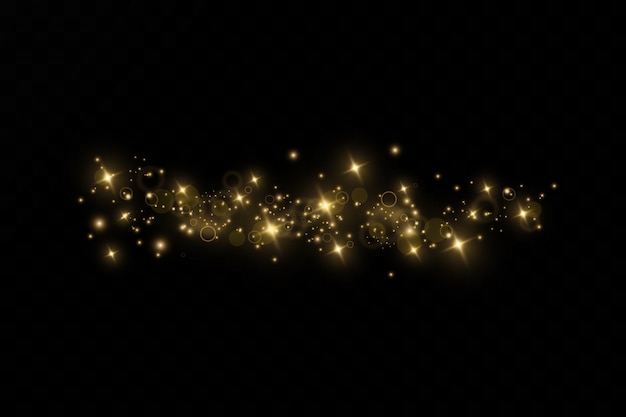 Banner con polvo amarillo.