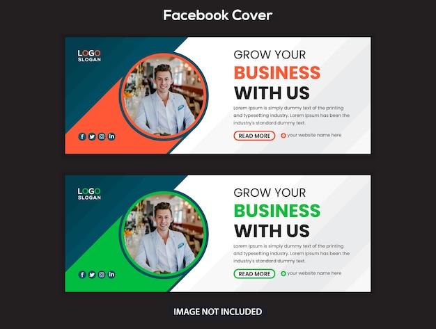 Banner de portada de facebook y redes sociales creativas