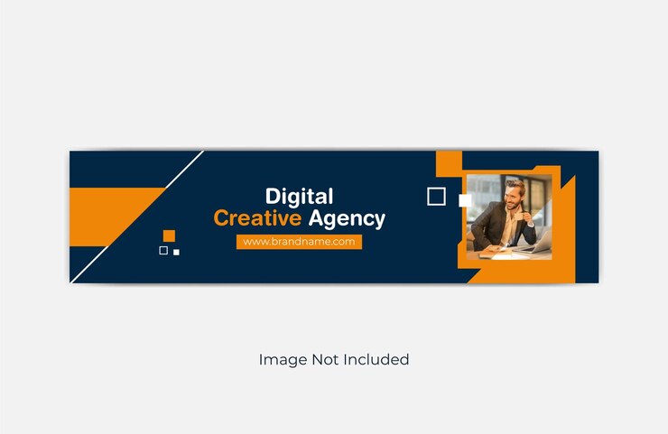 Banner de portada personal de LinkedIn y plantilla web de diseño de encabezado de página comercial